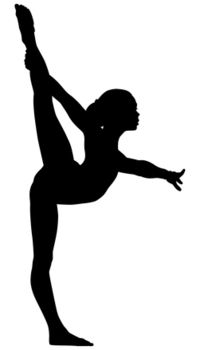 Detail Silhouette Gymnastics Clipart Nomer 15