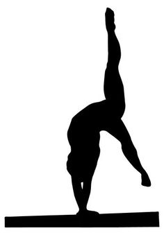 Detail Silhouette Gymnastics Clipart Nomer 44