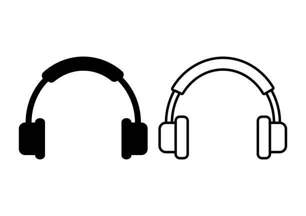 Detail Silhouette Headphones Clipart Nomer 12