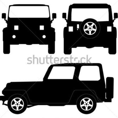 Detail Silhouette Jeep Clipart Nomer 19