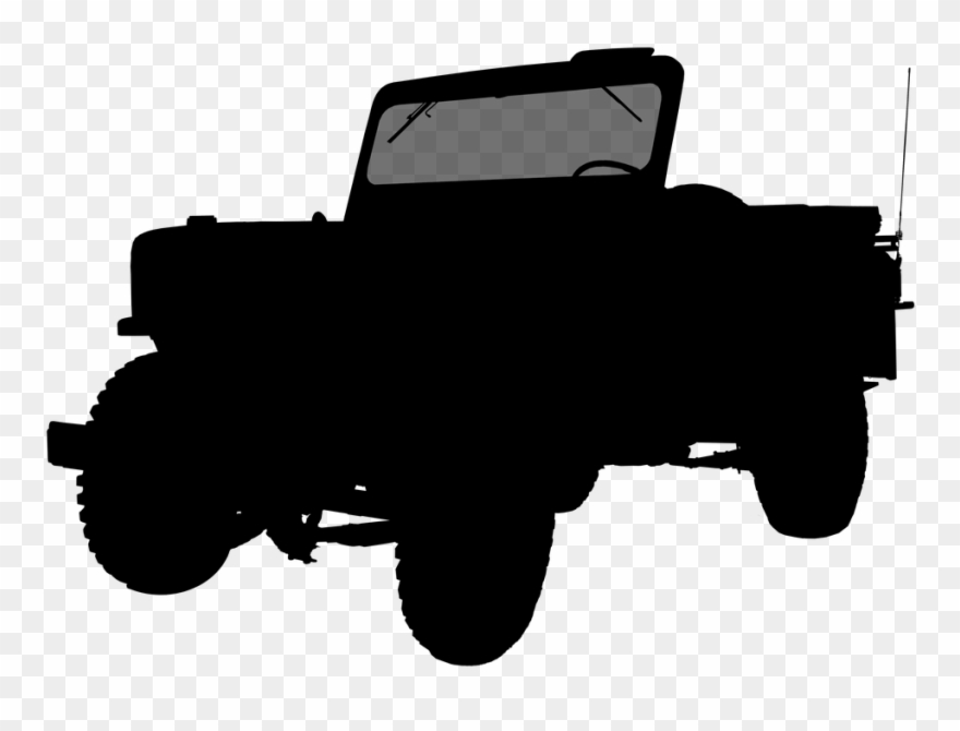 Detail Silhouette Jeep Clipart Nomer 20