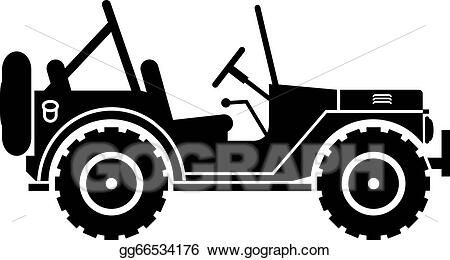 Detail Silhouette Jeep Clipart Nomer 23