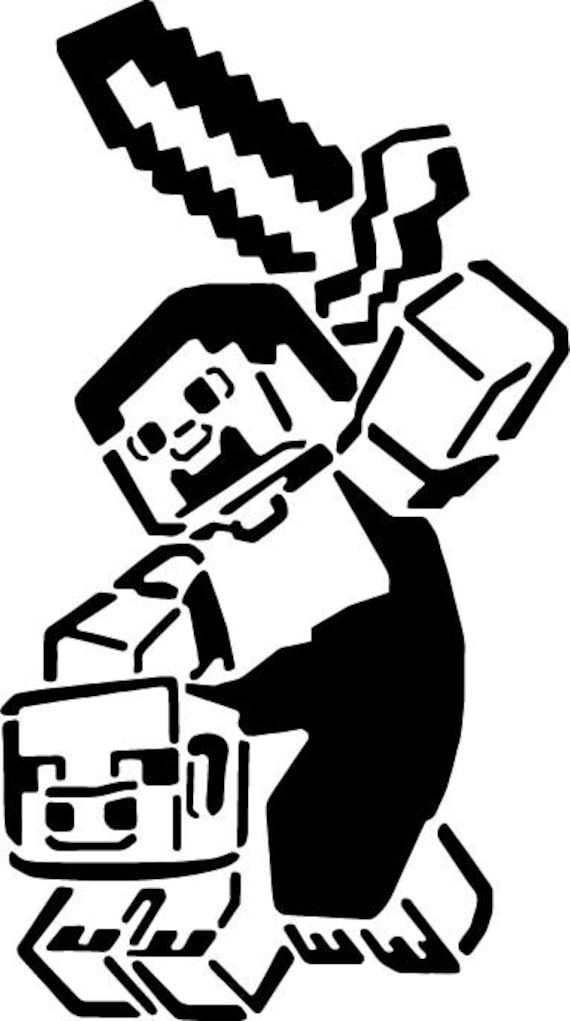 Download Silhouette Minecraft Clipart Nomer 4