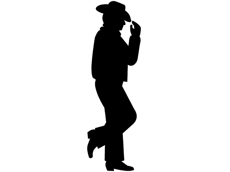 Detail Silhouette Of A Cowboy Nomer 30