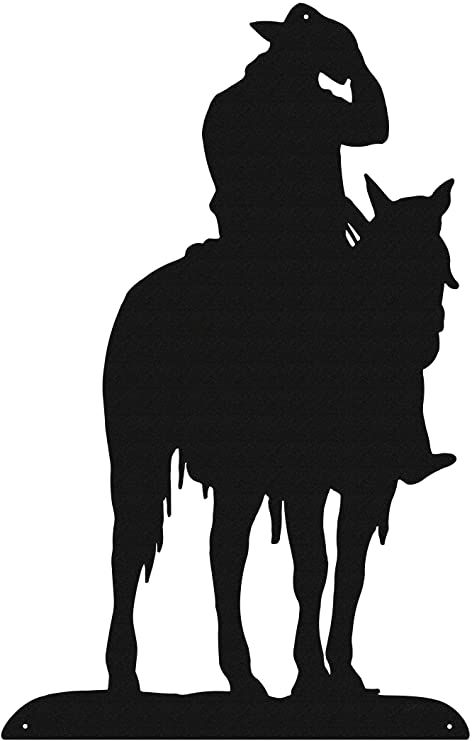 Detail Silhouette Of A Cowboy Nomer 39