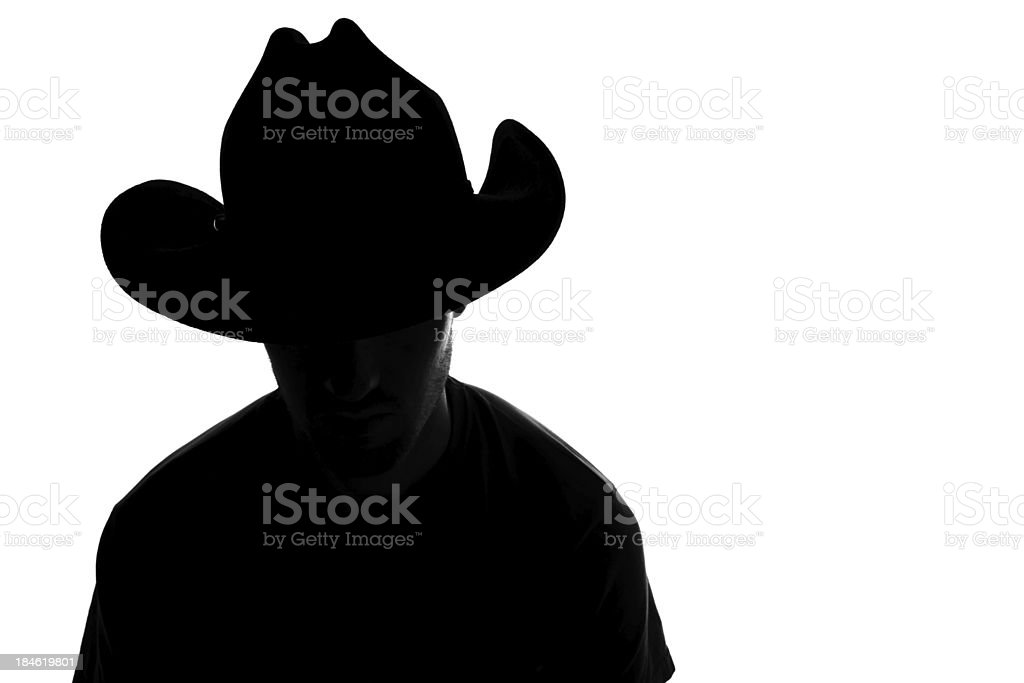 Detail Silhouette Of A Cowboy Nomer 9