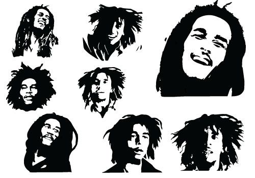 Detail Silhouette Of Bob Marley Nomer 17