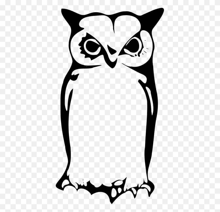 Detail Silhouette Owl Clipart Black And White Nomer 27