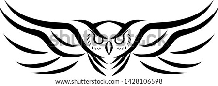 Detail Silhouette Owl Clipart Black And White Nomer 30