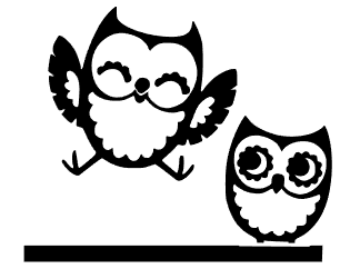 Detail Silhouette Owl Clipart Black And White Nomer 47