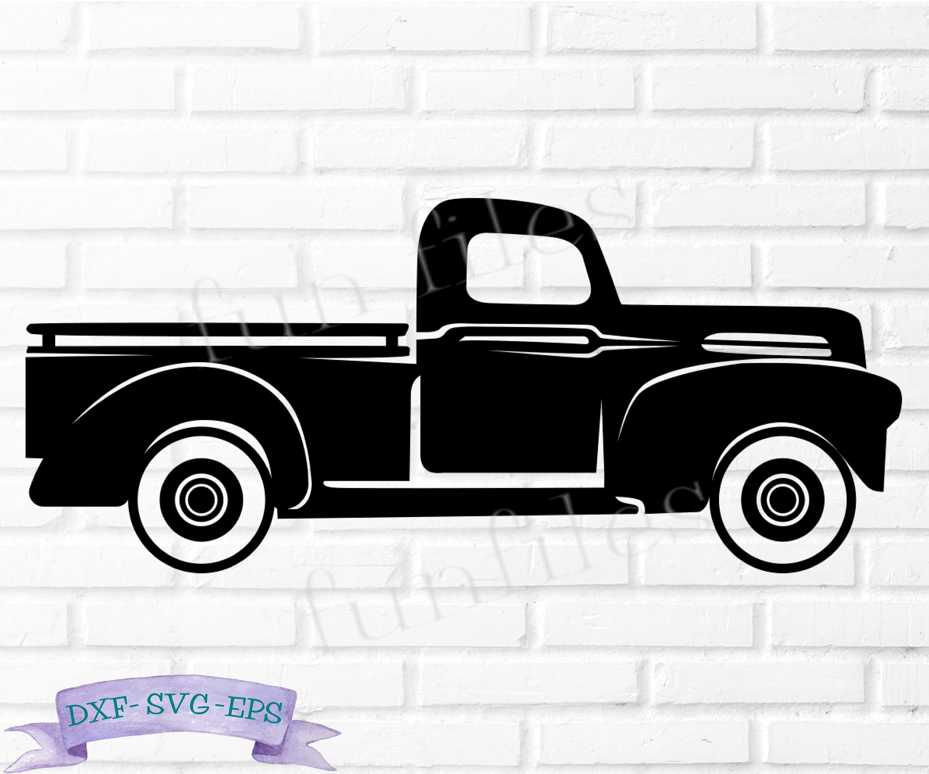 Detail Silhouette Pickup Truck Clipart Nomer 25