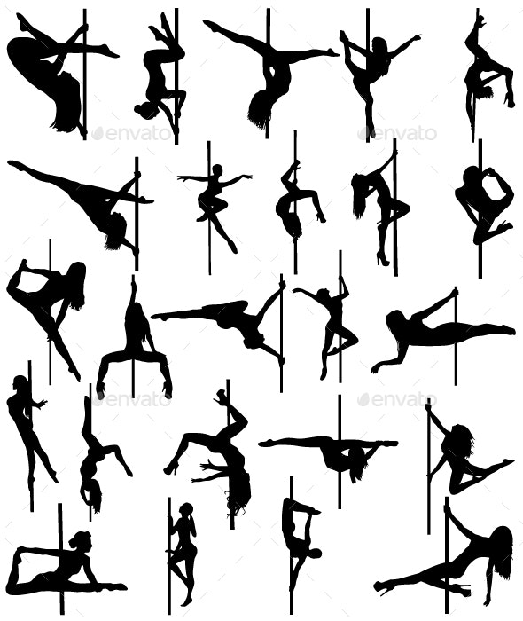 Detail Silhouette Pole Dancer Nomer 25