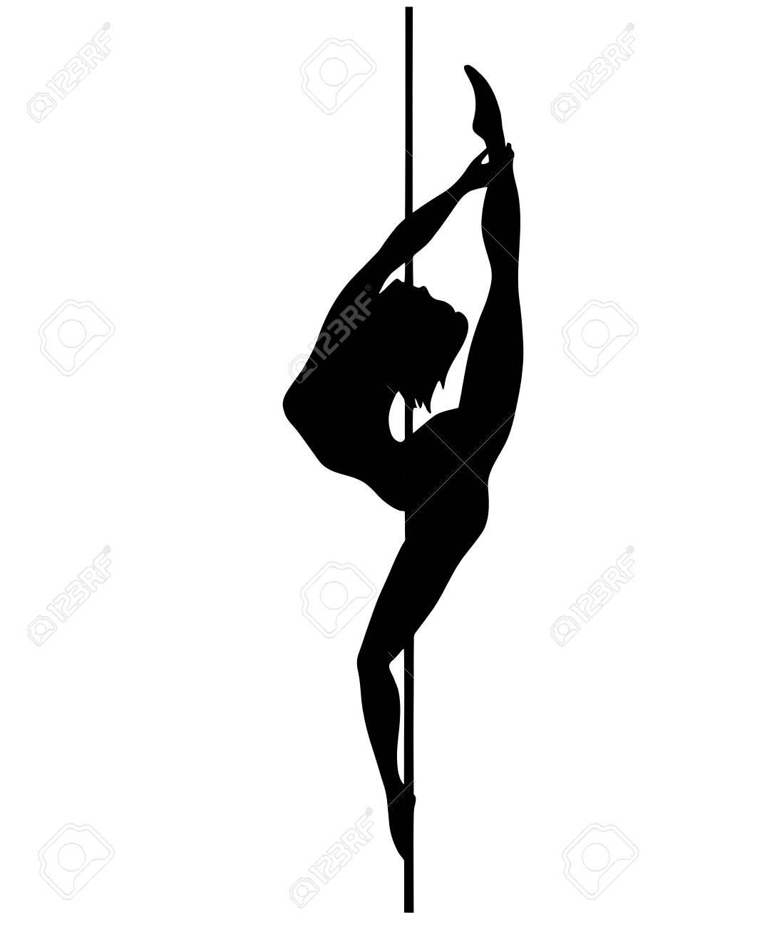 Detail Silhouette Pole Dancer Nomer 27