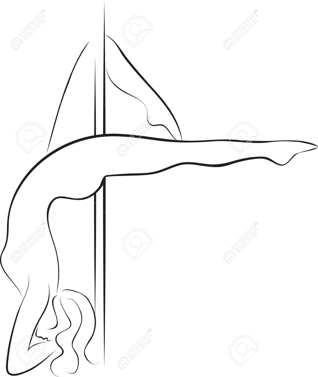 Detail Silhouette Pole Dancer Nomer 55