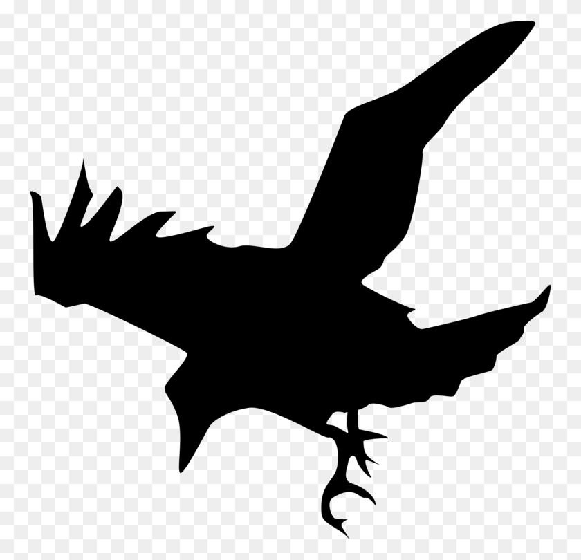 Detail Silhouette Raven Clipart Nomer 20