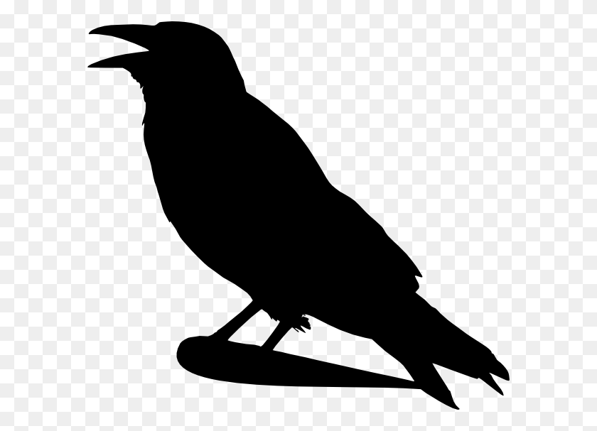 Detail Silhouette Raven Clipart Nomer 2