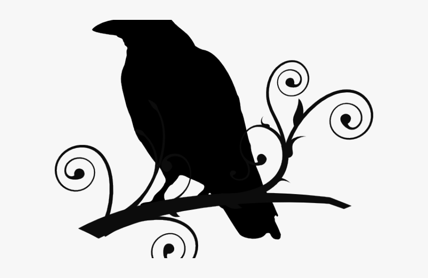 Detail Silhouette Raven Clipart Nomer 35