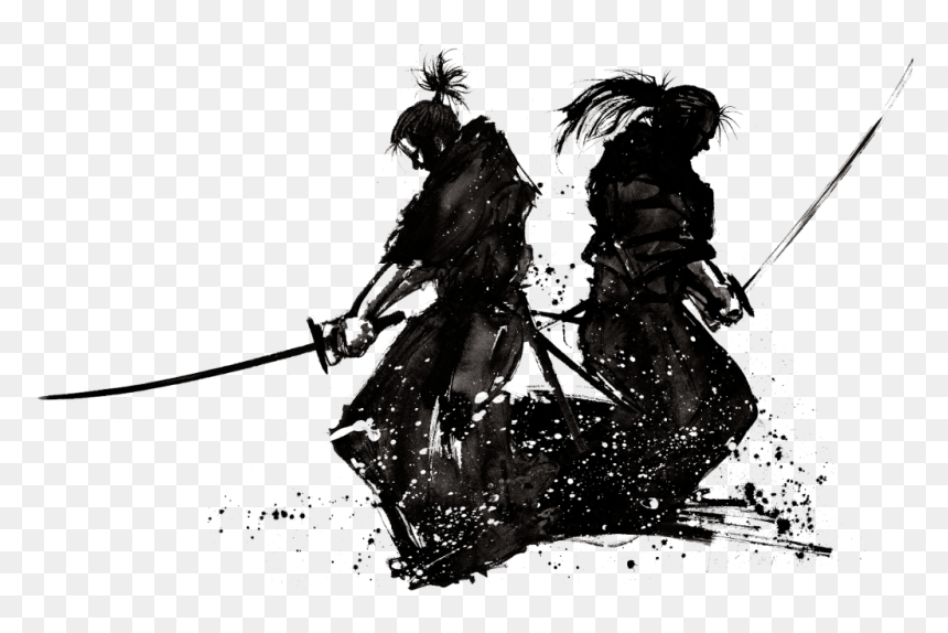 Detail Silhouette Samurai Png Nomer 54