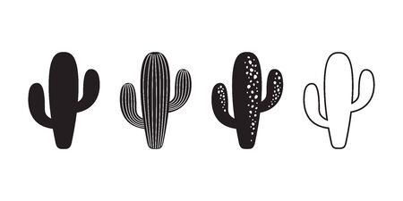 Detail Silhouette Simple Cactus Clipart Nomer 25