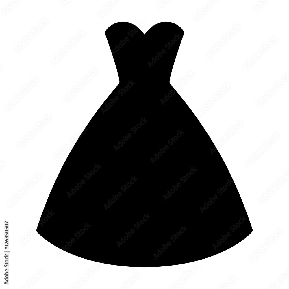 Detail Silhouette Wedding Dress Clipart Nomer 16