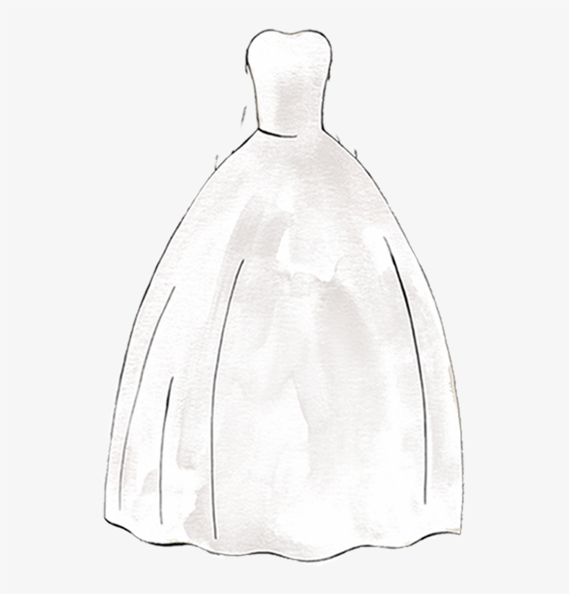 Detail Silhouette Wedding Dress Clipart Nomer 34