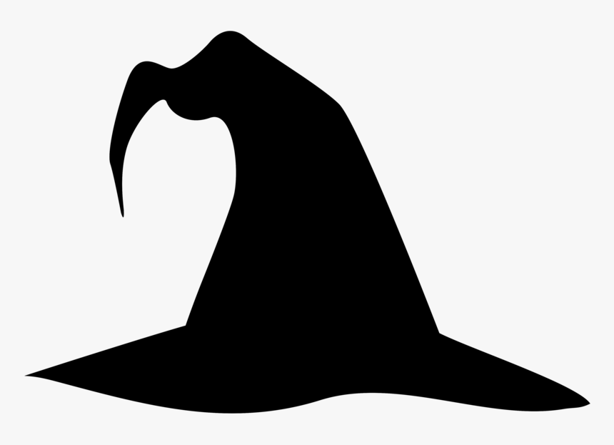 Detail Silhouette Witch Hat Clipart Nomer 2