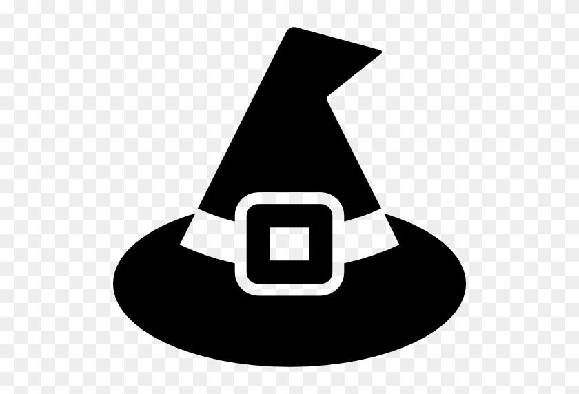 Detail Silhouette Witch Hat Clipart Nomer 16