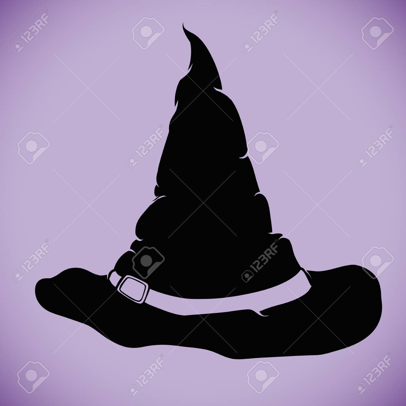 Detail Silhouette Witch Hat Clipart Nomer 25