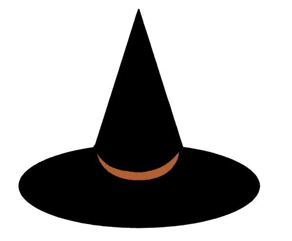 Detail Silhouette Witch Hat Clipart Nomer 29