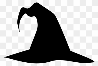 Detail Silhouette Witch Hat Clipart Nomer 31