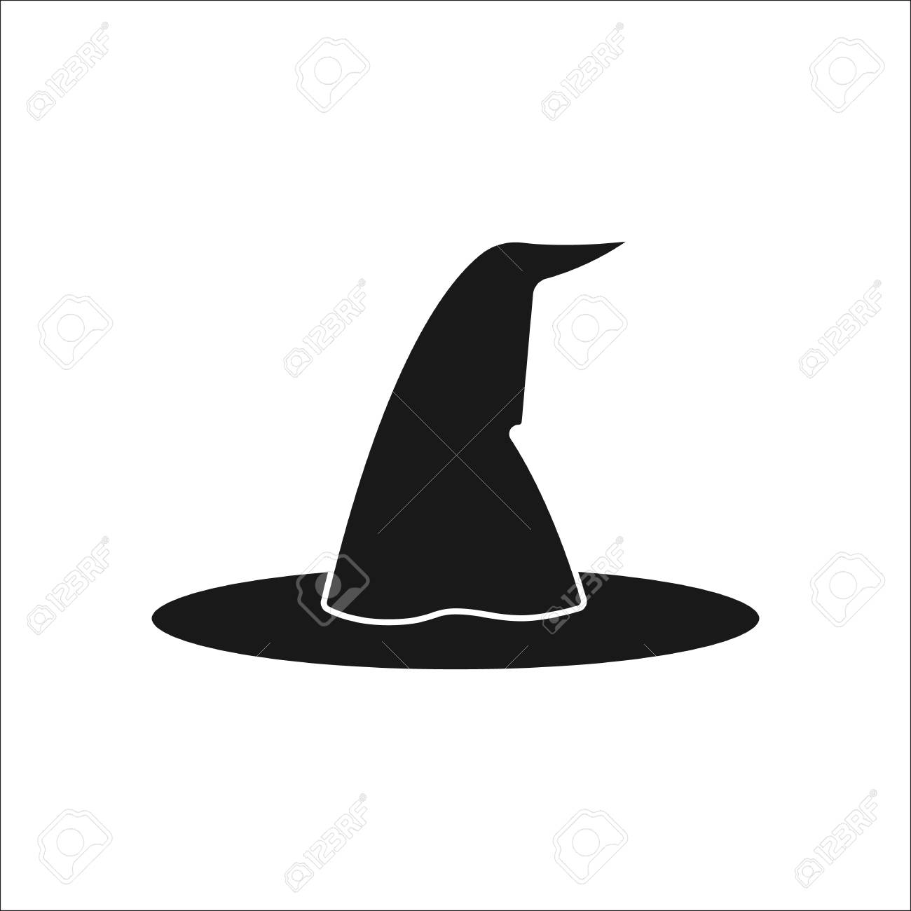 Detail Silhouette Witch Hat Clipart Nomer 38