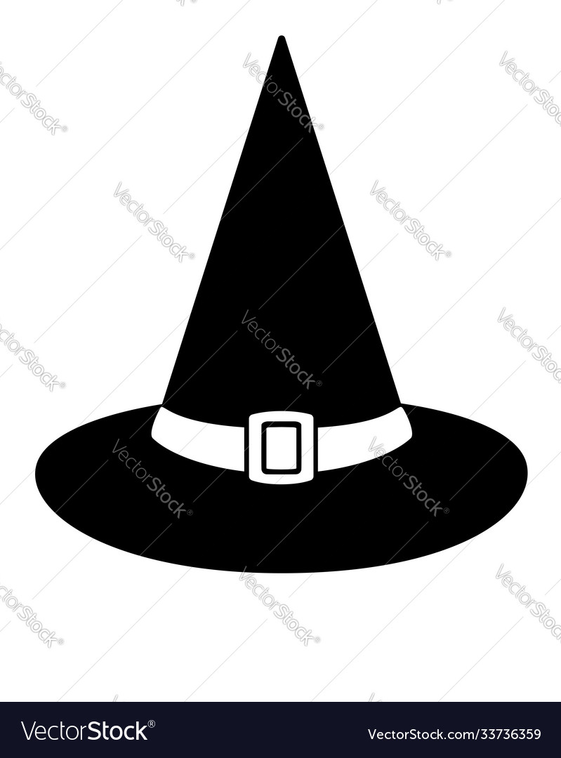 Detail Silhouette Witch Hat Clipart Nomer 39