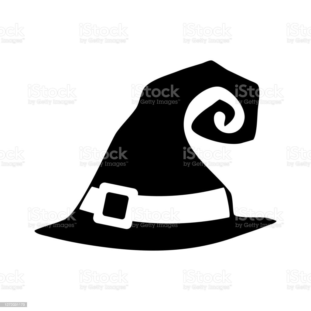 Detail Silhouette Witch Hat Clipart Nomer 42