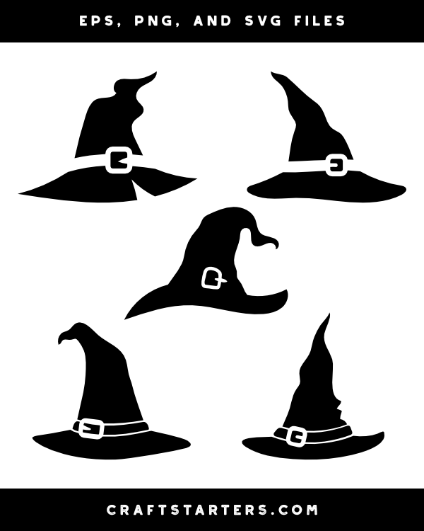 Detail Silhouette Witch Hat Clipart Nomer 45