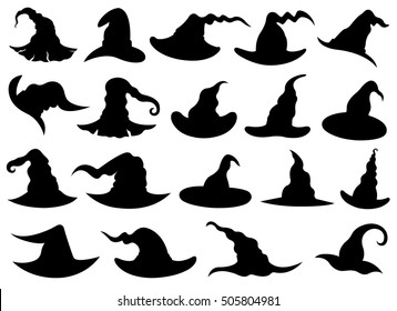 Detail Silhouette Witch Hat Clipart Nomer 47