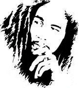 Detail Siluet Bob Marley Nomer 9