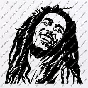 Detail Siluet Bob Marley Nomer 11