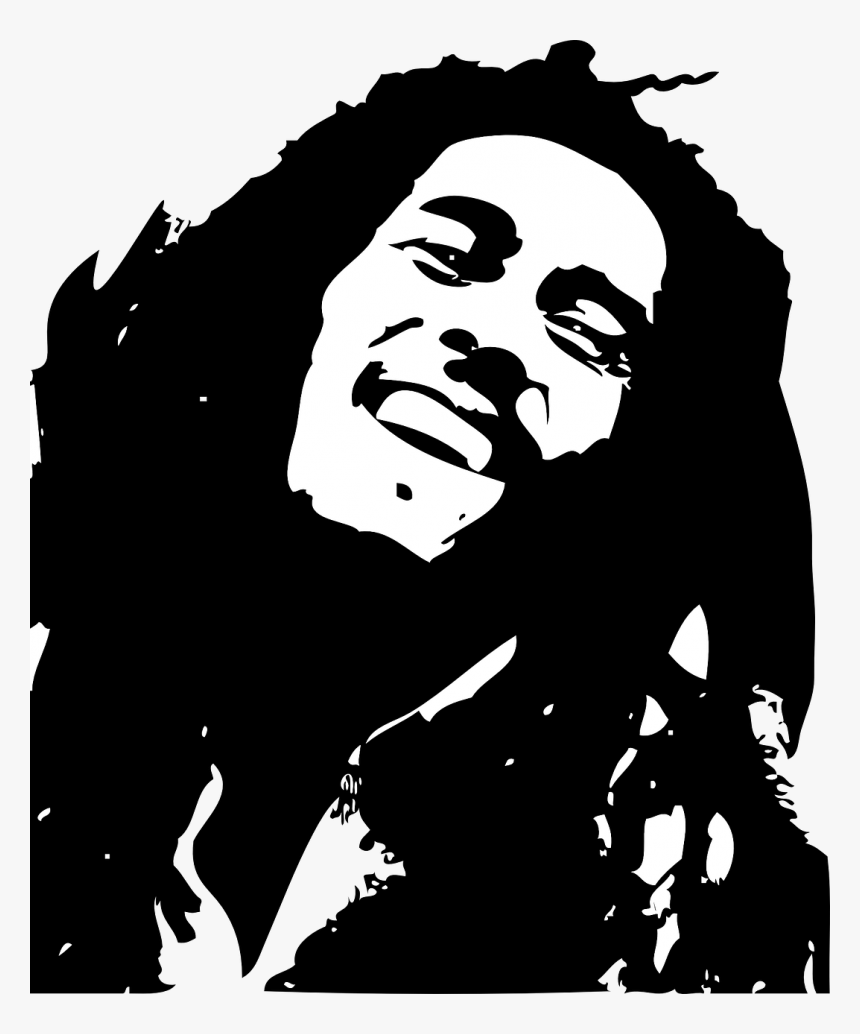 Detail Siluet Bob Marley Nomer 12