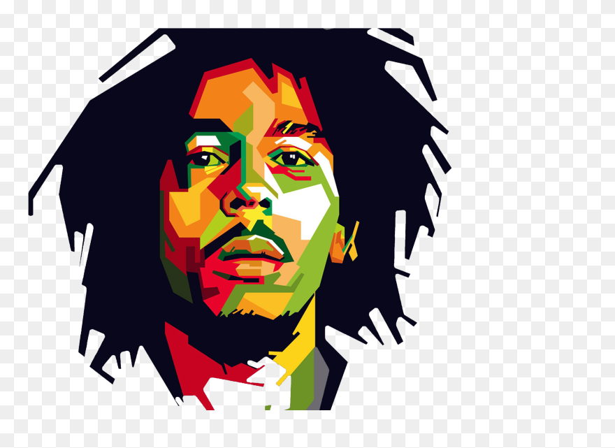 Detail Siluet Bob Marley Nomer 21