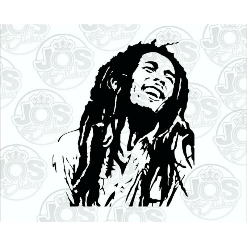 Detail Siluet Bob Marley Nomer 22