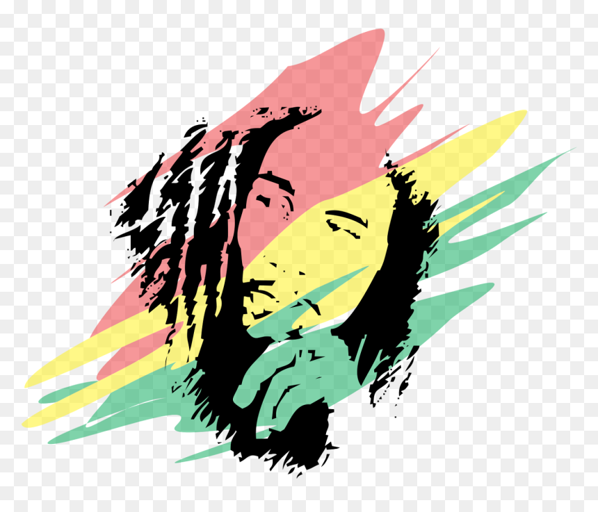 Detail Siluet Bob Marley Nomer 27