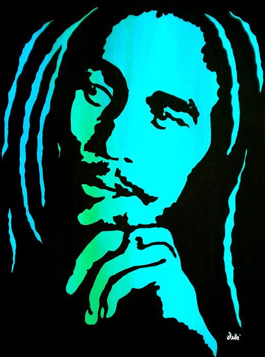 Detail Siluet Bob Marley Nomer 32