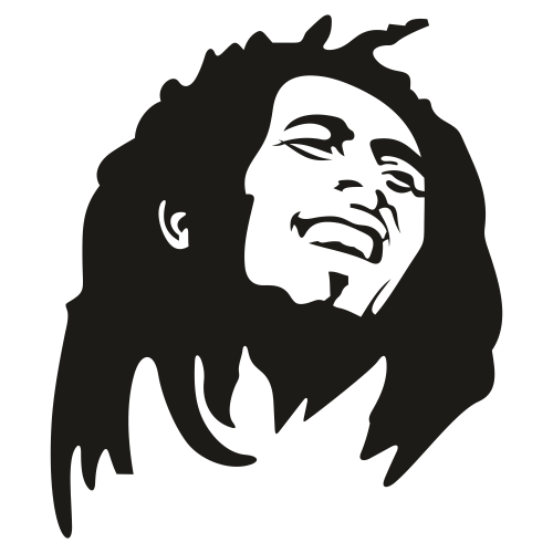 Detail Siluet Bob Marley Nomer 42
