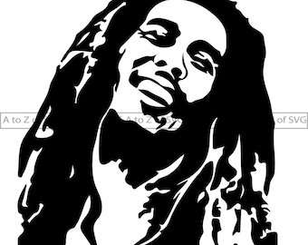 Detail Siluet Bob Marley Nomer 48