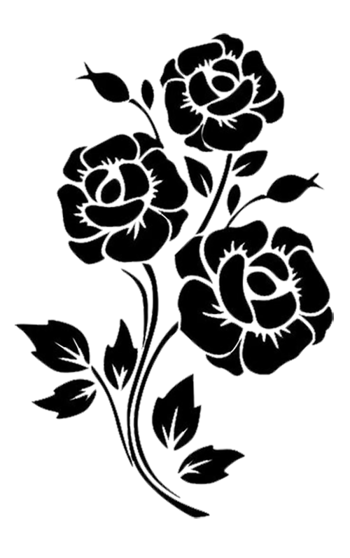 Detail Siluet Bunga Mawar Nomer 53