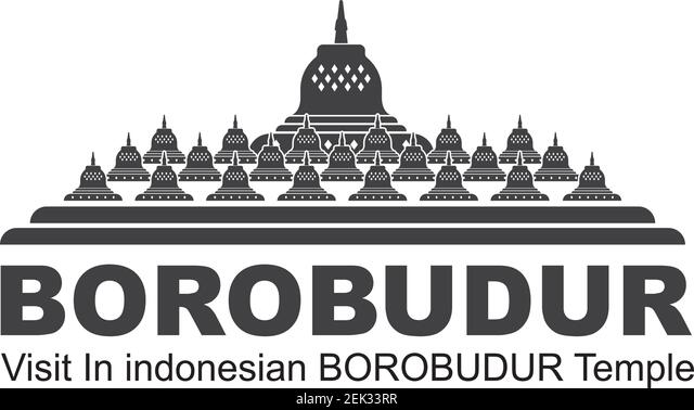 Detail Siluet Candi Borobudur Vector Nomer 44