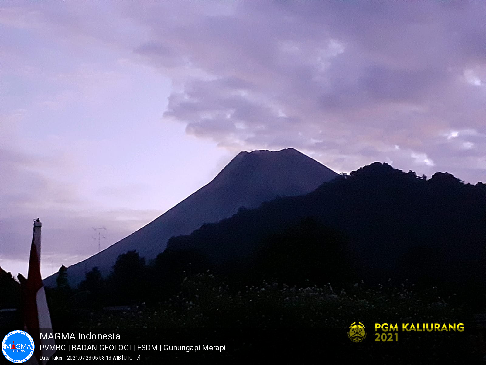 Detail Siluet Gunung Merapi Nomer 20