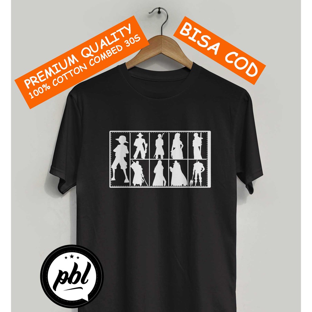 Detail Siluet Kaos Nomer 13