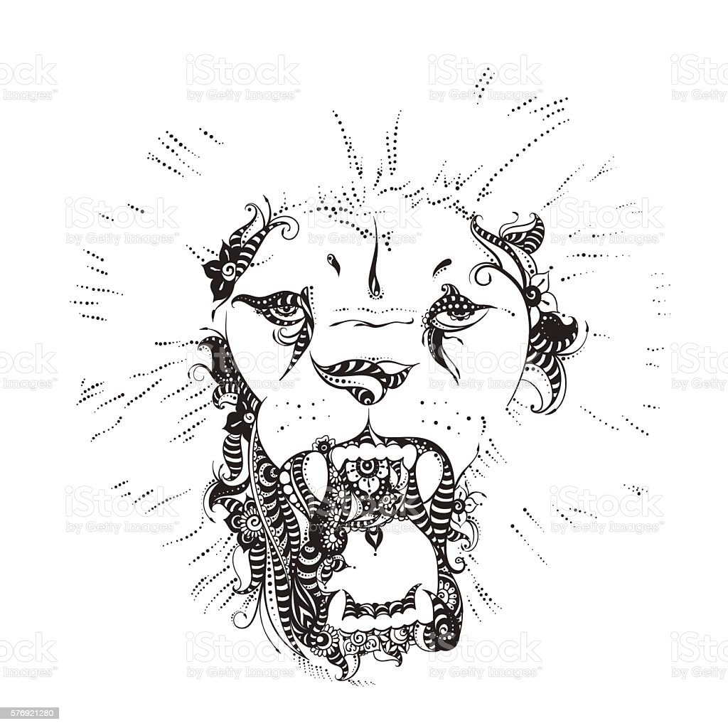 Detail Siluet Kepala Singa Nomer 13