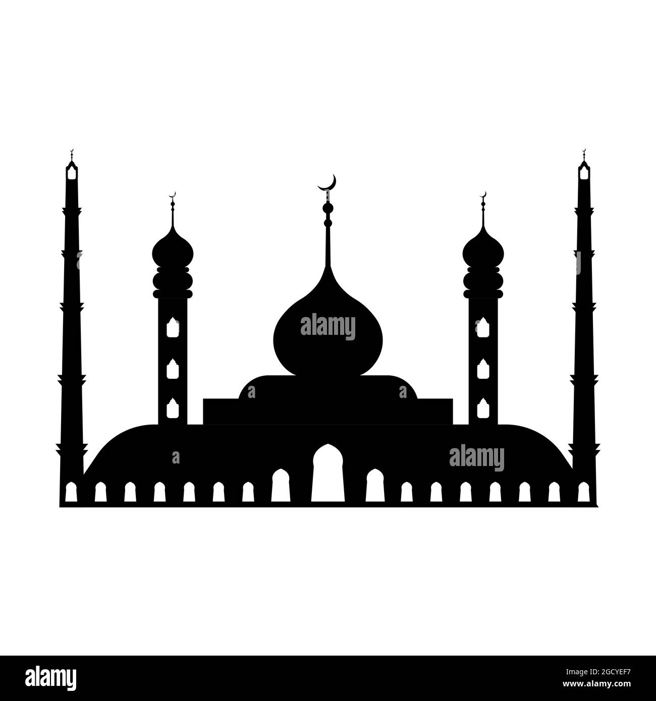 Detail Siluet Masjid Putih Nomer 23